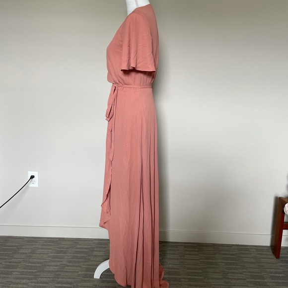 Show me your mumu Sophia Wrap Dress S rustic mauve - Picture 8 of 15